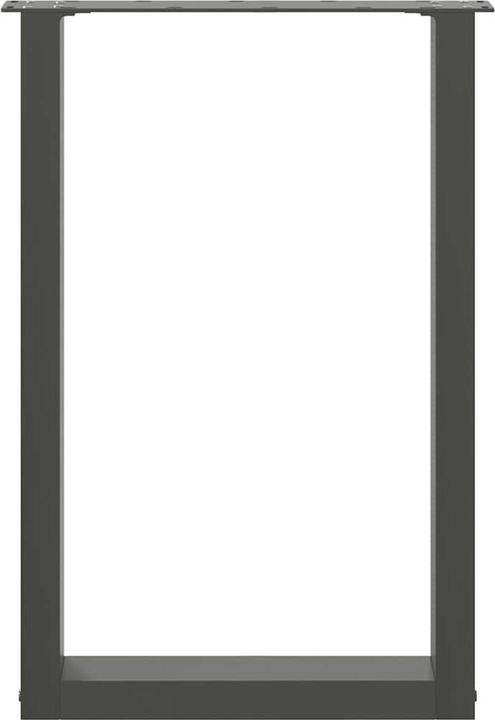 Immagine prodotto vidaXL Gambe per tavolino a U 2 pz. Gamba del tavolo in acciaio antracite 50x(72-73) cm