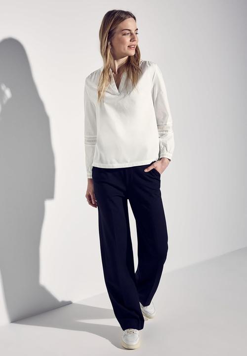 Productafbeelding Street One Tuniek mit Rundhals, Spalt und bestickten Ärmeln (36)