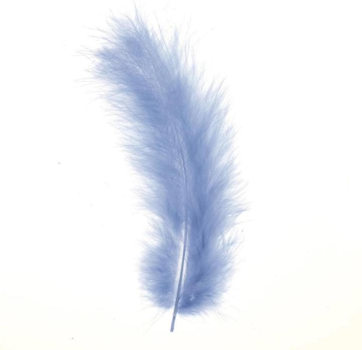 Actual product image Glorex Marabou feathers light blue