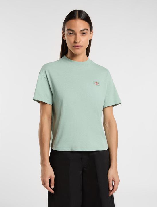 Actual product image Dickies Oakport Boxy Ss Tee Iceberg Green (M)