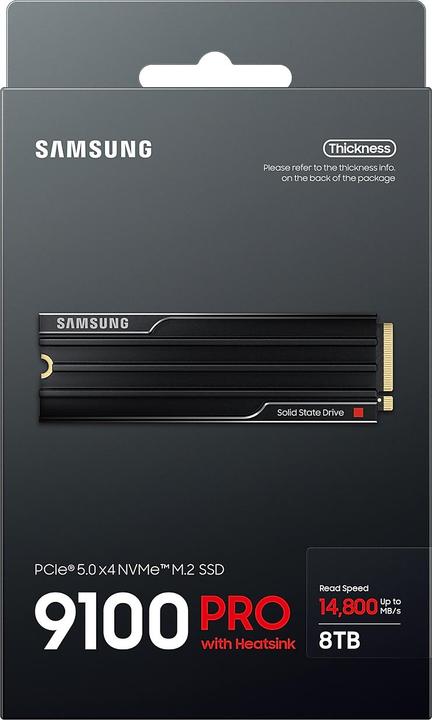 Immagine prodotto Samsung 9100 PRO mit Heatsink (8000 GB, M.2 2280)