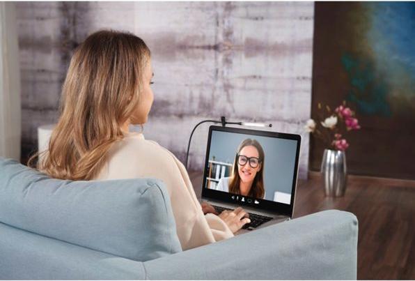 Actual product image Hama Notebook light, with 7 LEDs, 3 color modes, touch sensor