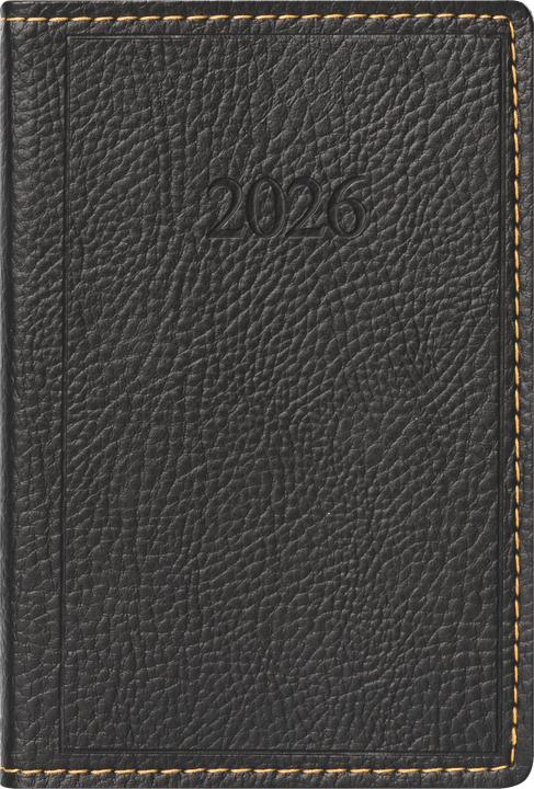 Produktbild rido/id 7011054906 | Taschenkalender Mod. partner/Industrie I 2026 | A7, Kunstleder, schwarz (A7, Deutsch)