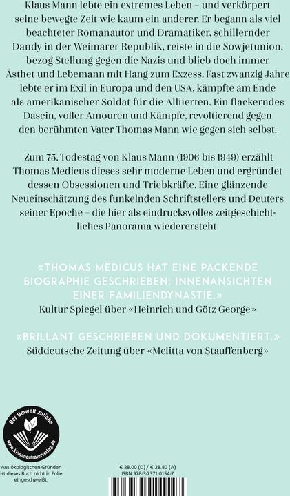 Actual product image Klaus Mann (German, Thomas Medicus, 2024)