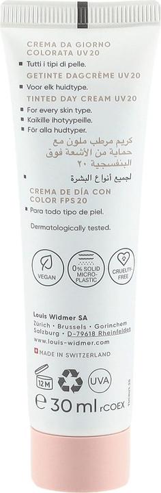 Actual product image Widmer Louis Nutriderm get Tagescreme UV20 bronze 02 ohne Parfum 30 ml (30 ml, Tinted Day Cream, SPF 20)