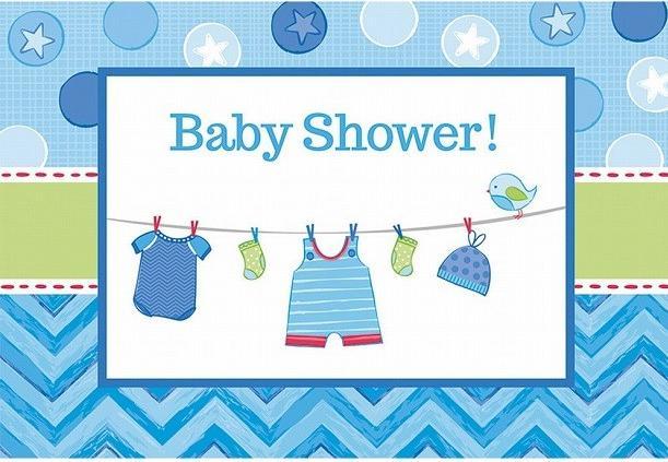 Amscan Einladungen Baby Shower Jungen (6 Stk.)