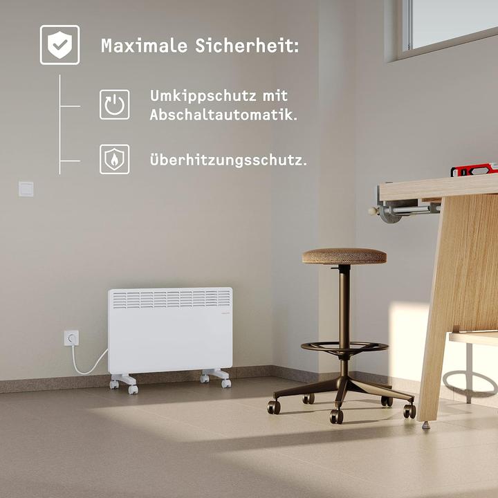 Produktbild Stiebel Eltron EG-50-TR2-PM Konvektor-Heizung Standgerät für ca. 25 m², TÜV geprüft, einfacher Regler (2000 W)