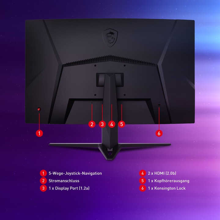 Produktbild MSI Optix G27CQ4DE E2 (2560 x 1440 Pixel, 27")
