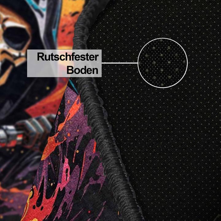 Actual product image Bamyum Power Bedruckter Gaming Teppich Chenille-Druck Maschinell Hergestellt 120 x 180 cm (120 x 180 cm)