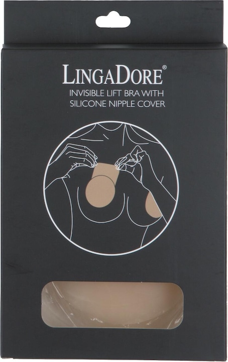 Immagine prodotto LingaDore ACCESSORI Reggiseno a sollevamento invisibile con copricapezzoli in silicone (S/M, Confezione singola)