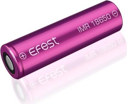 Actual product image Efest Battery Purple IMR 18650 maximum 35A current output (Flat Top) incl. battery protection box (1 pcs., 18650, 3000 mAh)