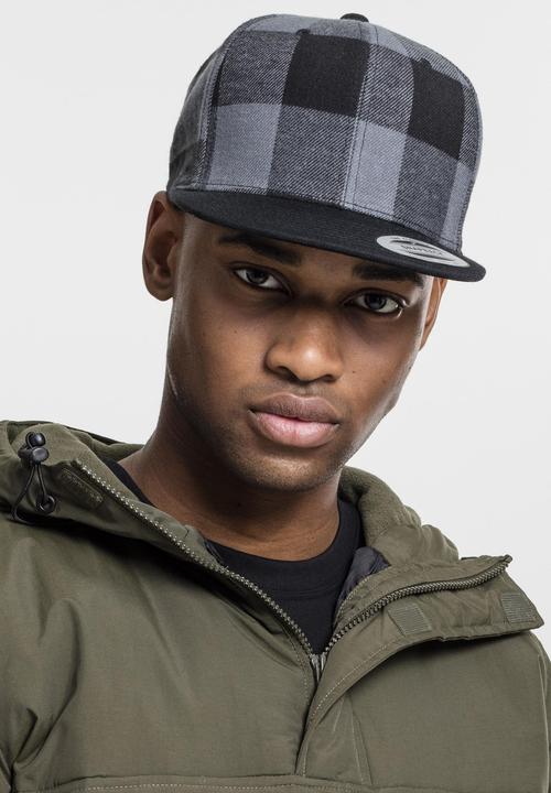 Produktbild Flexfit Checked Flanell Snapback (One Size)