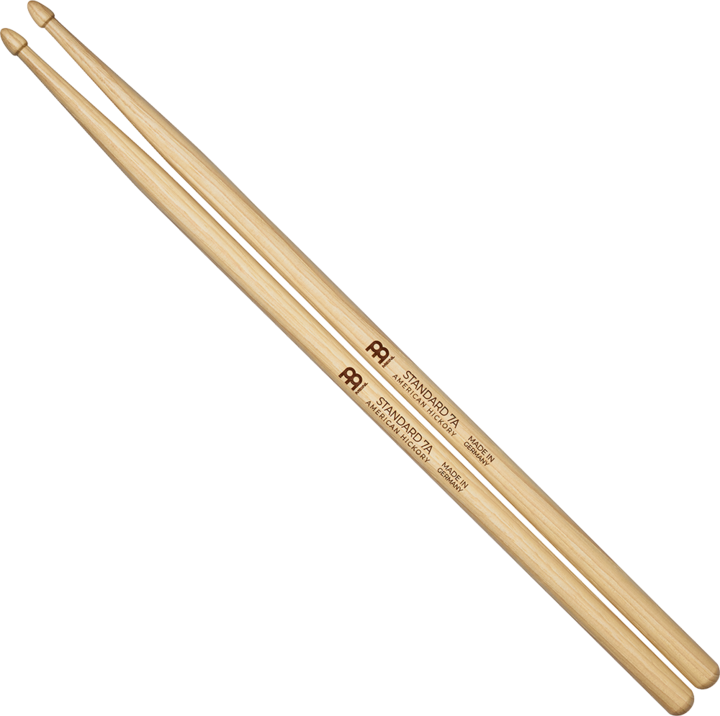 Image du produit Meinl Baguette de batterie standard Hickory 7A (Pilons)