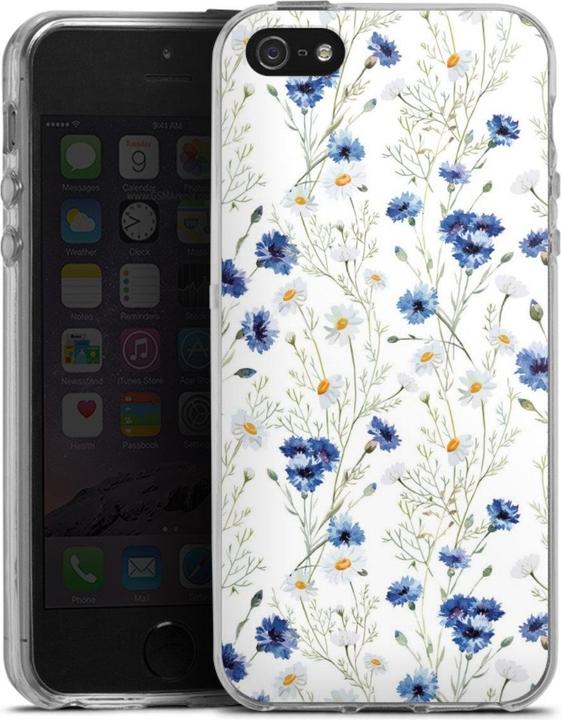Produktbild DeinDesign Silikon Hülle für Apple iPhone 5 Handyhülle Case Smartphone Schutzhülle Blume Blumen Muster (Apple iPhone 5)