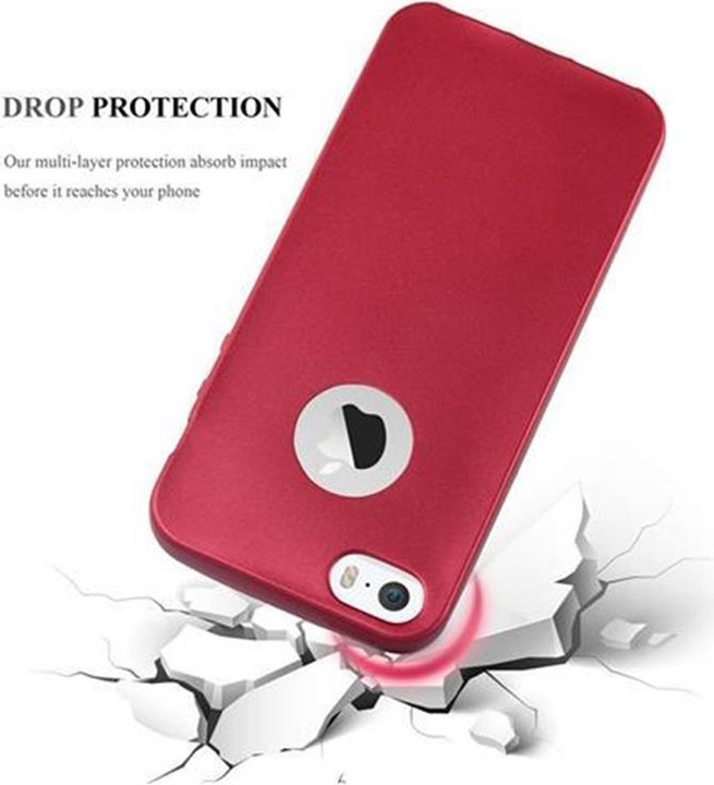 Produktbild Cadorabo TPU Matt Metallic Cover (Apple iPhone 5)