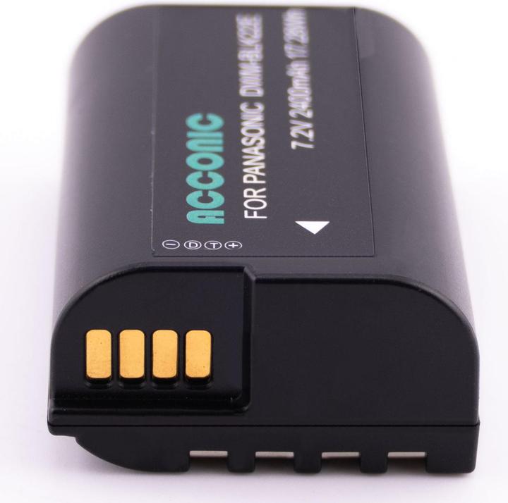 Actual product image Acconic Battery f. Panasonic DMW-BLK22E DMW-BLK22 DC-S5 G9 GH5 GH5S GH6 (Camera battery)