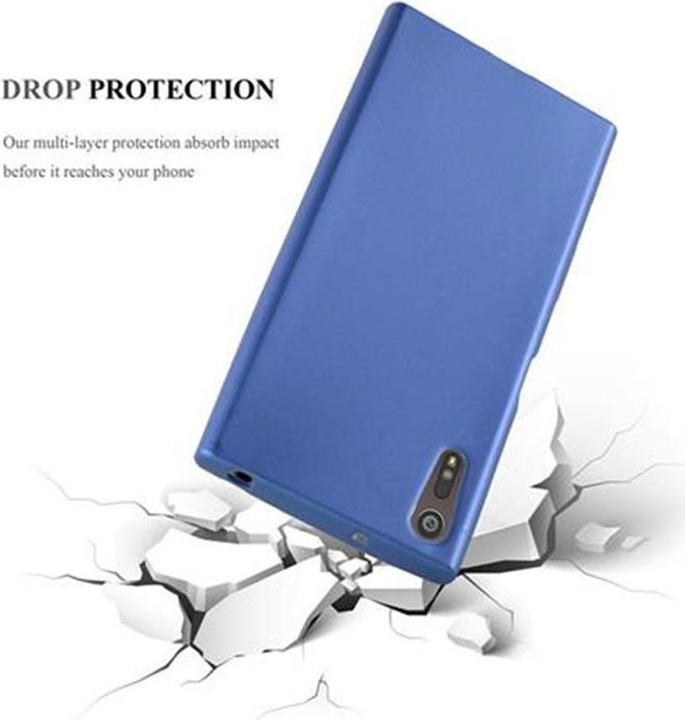 Actual product image Cadorabo TPU Matt Metallic Cover (Sony Xperia XZ)