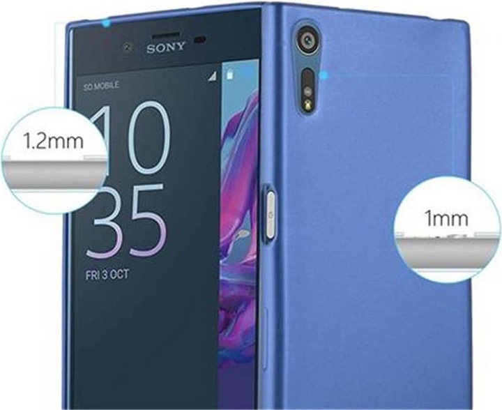 Actual product image Cadorabo TPU Matt Metallic Cover (Sony Xperia XZ)
