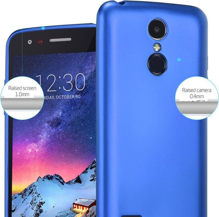 Actual product image Cadorabo TPU Matt Metallic Cover (LG K8 2017)