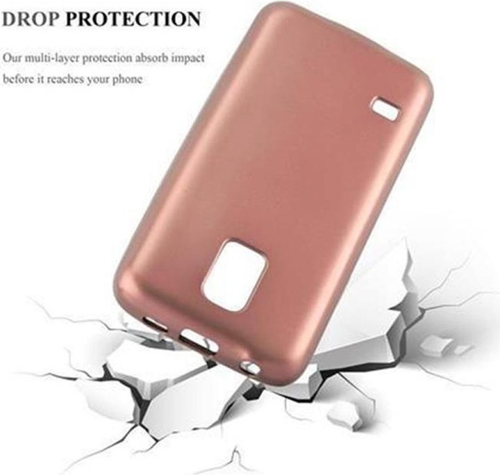 Produktbild Cadorabo TPU Matt Metallic Cover (Samsung Galaxy S5, Samsung Galaxy S5 Neo)