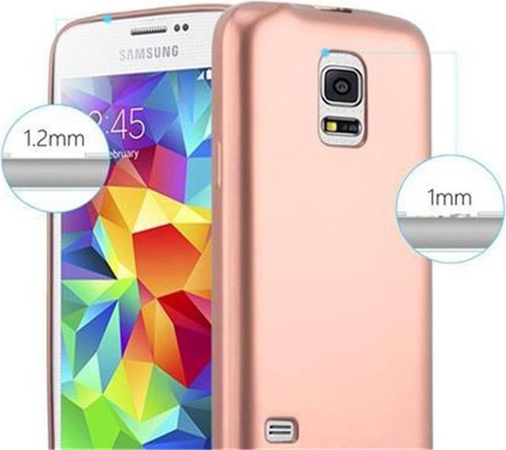 Produktbild Cadorabo TPU Matt Metallic Cover (Samsung Galaxy S5, Samsung Galaxy S5 Neo)