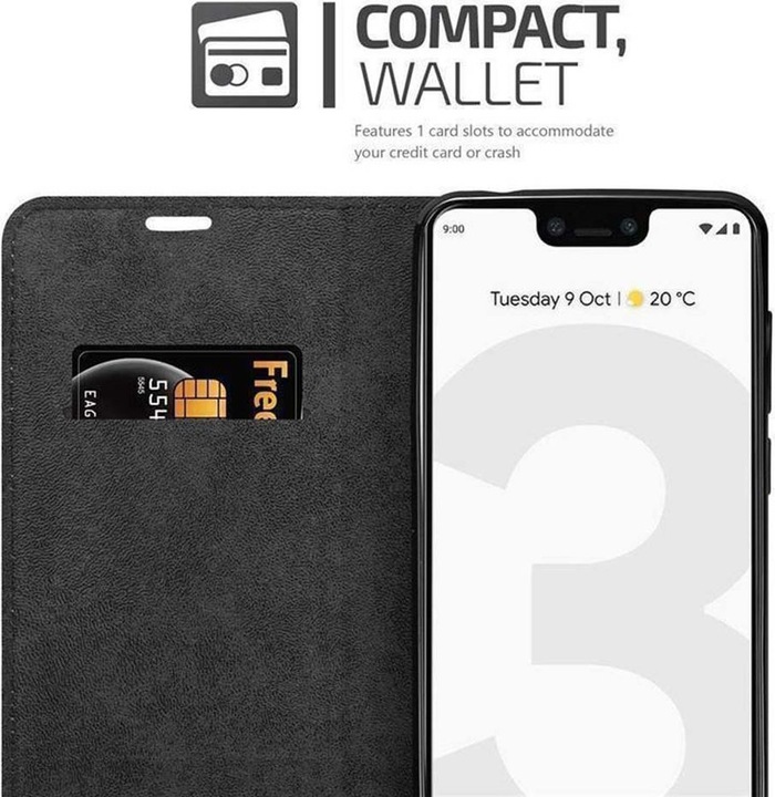 Actual product image Cadorabo Book Invisible Magnet Cover (Google Pixel 3 XL)