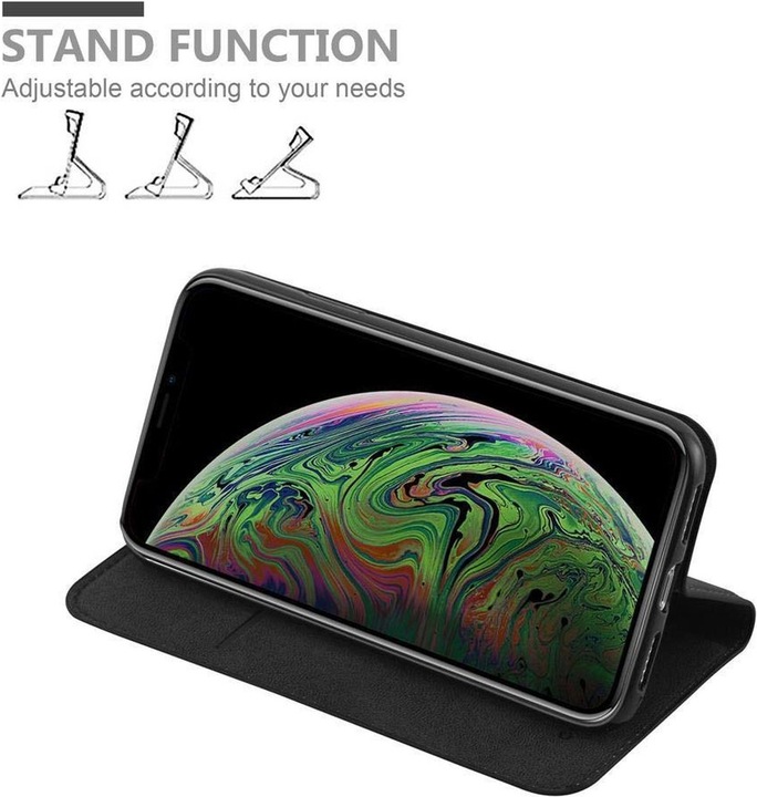 Actual product image Cadorabo Book Invisible Magnet Cover (Apple iPhone XS Max)