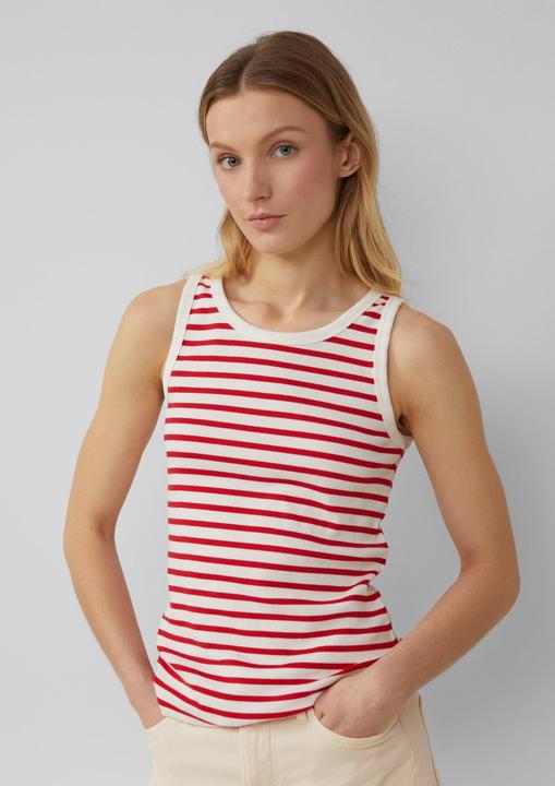 Immagine prodotto S.Oliver T-Shirt Slim-Fit-Top mit Rippstruktur (44)