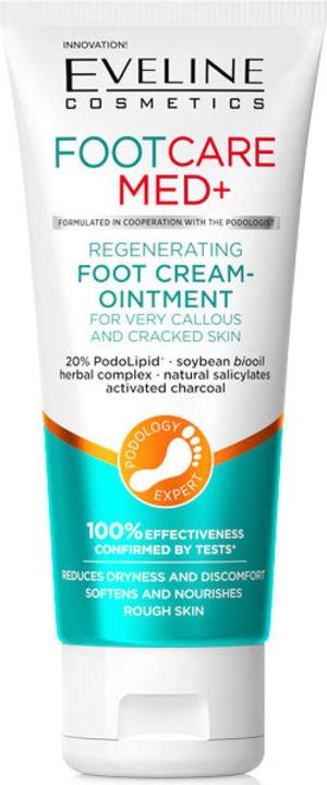 Eveline Foot Care Med+ regenerating foot cream-ointment for strongly keratinized and cracked skin (Fusscrème & Fussgel, 100 ml)