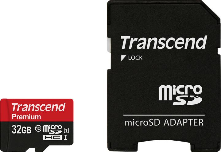 Productafbeelding Transcend Premium 400x (32 GB, microSDHC, U1, UHS-I)