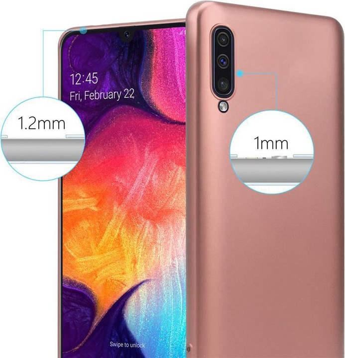 Produktbild Cadorabo TPU Matt Metallic Cover (Samsung Galaxy A50)