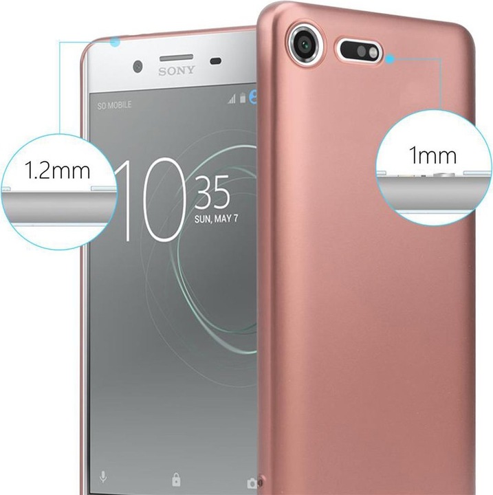 Produktbild Cadorabo TPU Matt Metallic Cover (Sony Xperia XZ Premium)