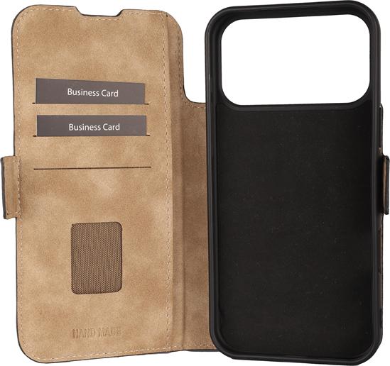 Produktbild Mike Galeli Book-Cover Leder Fabio black (Apple iPhone 17 Pro)