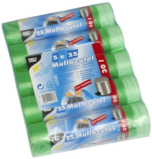 Papstar Waste bags 30 l, 125 pieces (125 x, 30 l)
