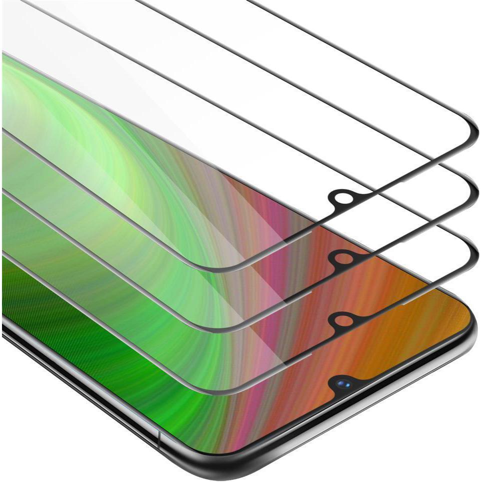 Cadorabo Vollbild Displayschutzglas (3 Stück, Vivo V11, Vivo V11 Pro), Smartphone Schutzfolie, Schwarz