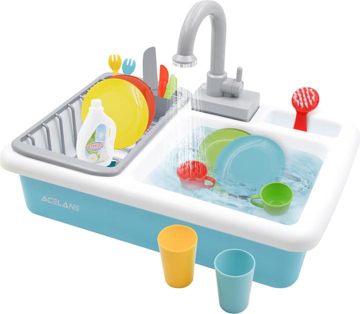 Acelane Spülbecken-Spielzeug mit fliessendem Wasser