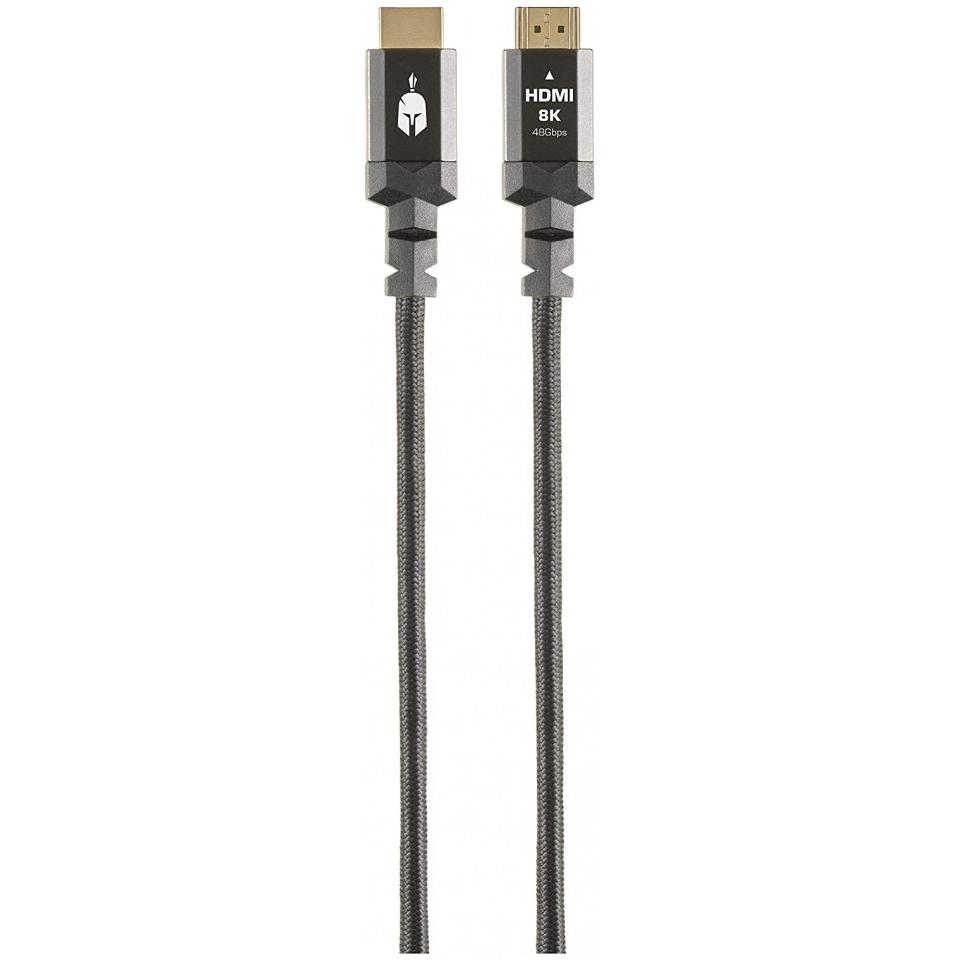 Spartan Gear Hdmi 2.1 Cable (Length: 1.5m - Aluminum With Gold Plated Plugs) (1.50 m, HDMI), Video Kabel
