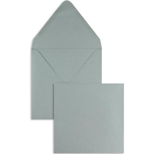 Blanke, Briefumschlag, Briefumschläge 160x160mm 120g/qm gummiert VE=100 Stück glamour silber (100 x)