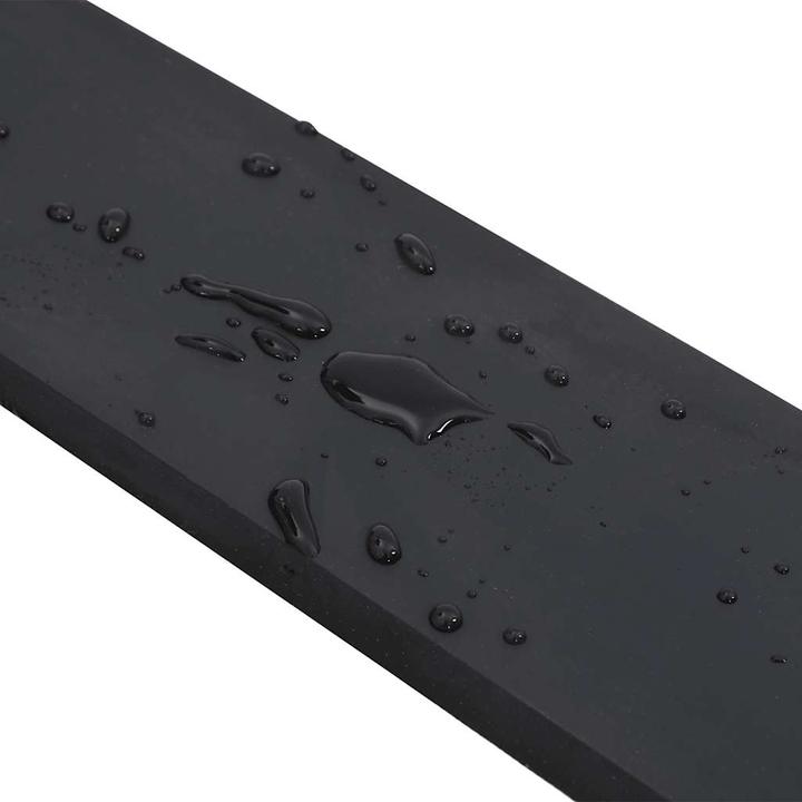 Produktbild VidaXL Schürfleiste Gummi Schwarz 80x10x2 cm Schürfleiste Gummilippe