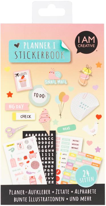 Immagine prodotto I Am Creative Planner Stickerbook I, 24 fogli