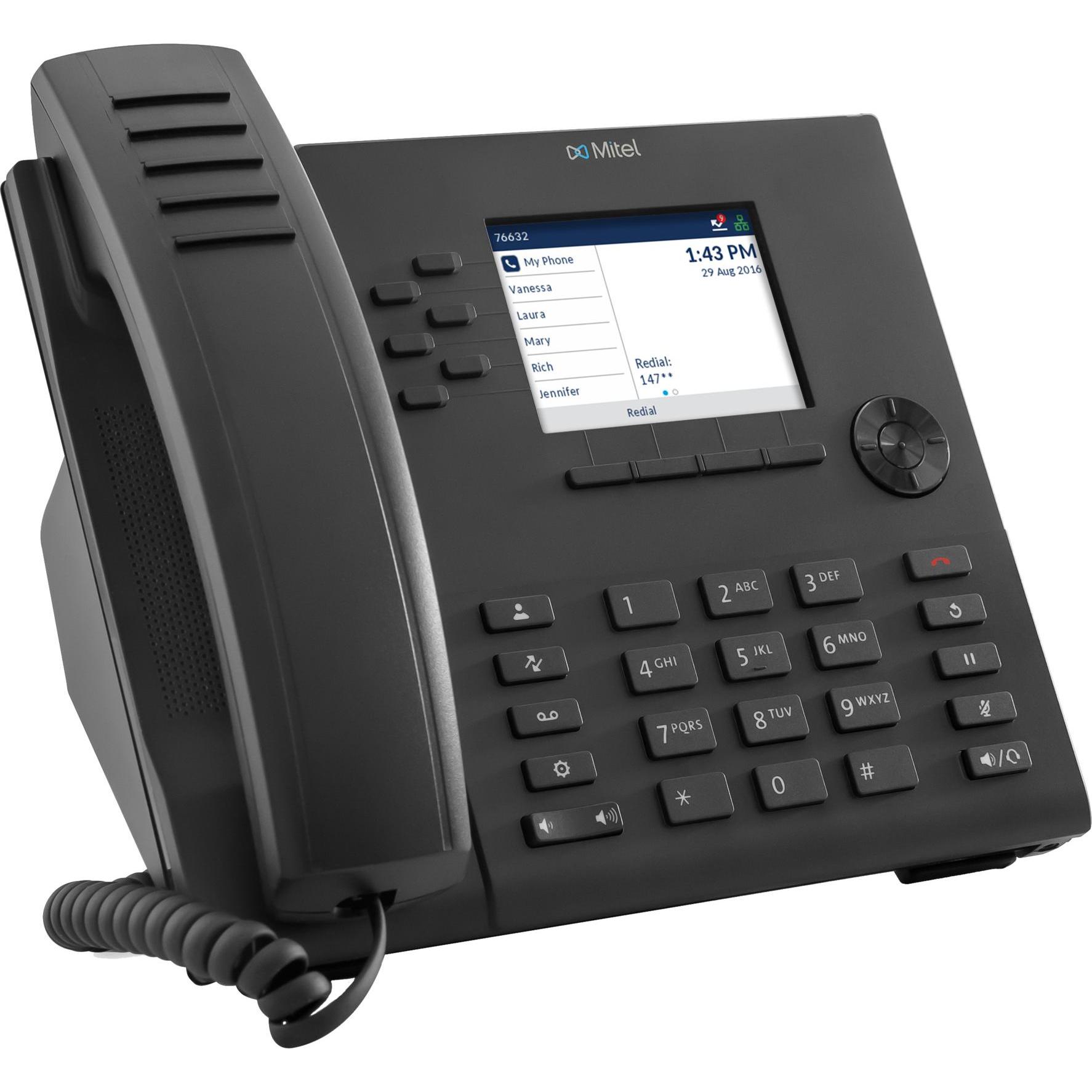 Mitel Telefono IP 6915, Telefono, Nero