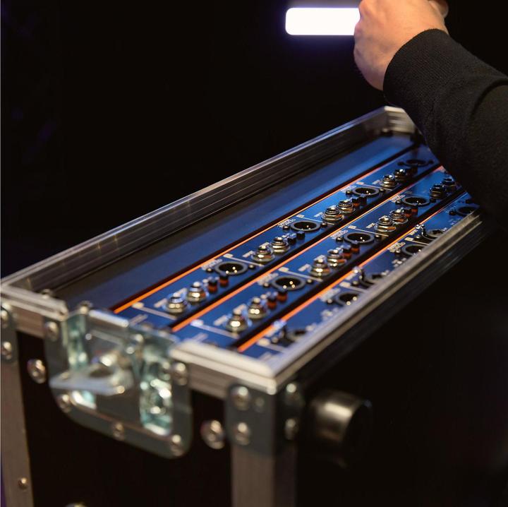 Immagine prodotto Palmer Audio BRIDGE 4A - DI box attiva a 4 canali in formato rack da 19 pollici (Scatola DI)