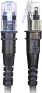 Produktbild PatchSee Patchkabel ThinPatch UTP CAT 6a schwarz 2,4m (U/UTP, CAT6a, 2.40 m)