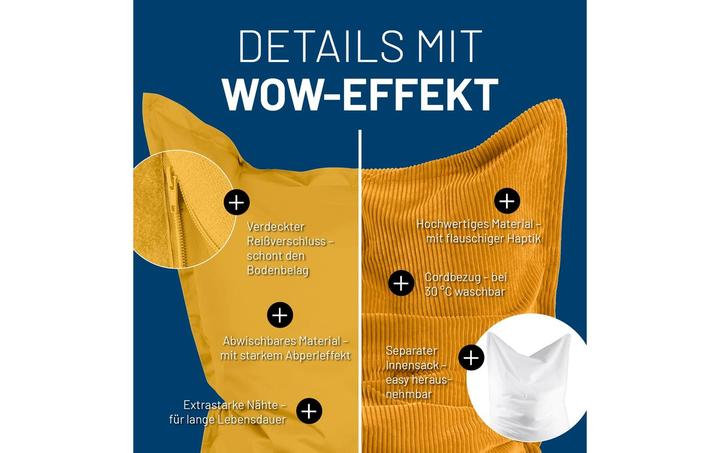 Produktbild Lumaland Sitzsack + Cordhülle