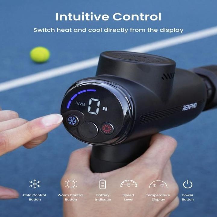 Actual product image Renpho Active Thermacool Massage Gun - Massage gun (5 Steps, 180 min)