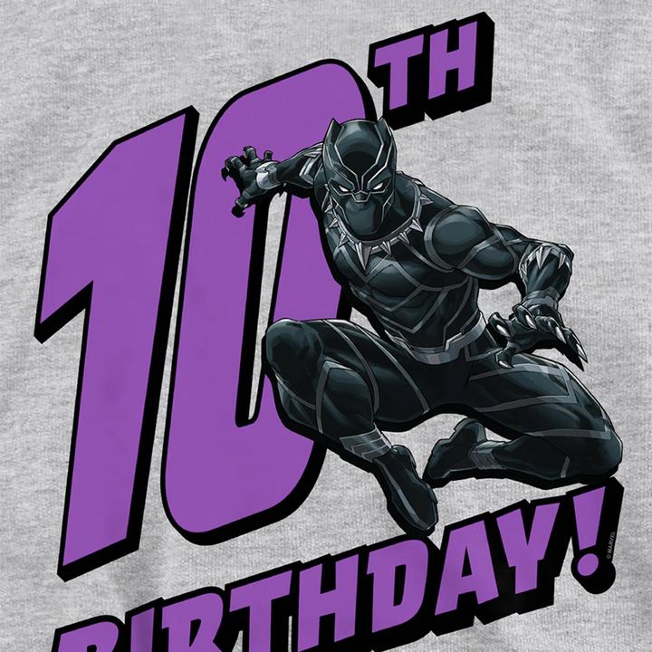Produktbild Black Kapuzenpullover Zum Überziehen meliert 10. Geburtstag (128)