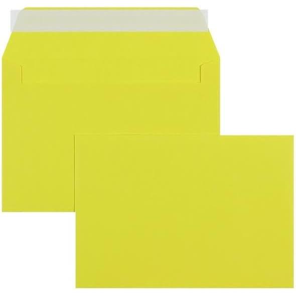 Blanke, Briefumschlag, Briefumschläge C5 100g/qm haftklebend VE=100 Stück intensivgelb (162 x 229 mm, 100 x)