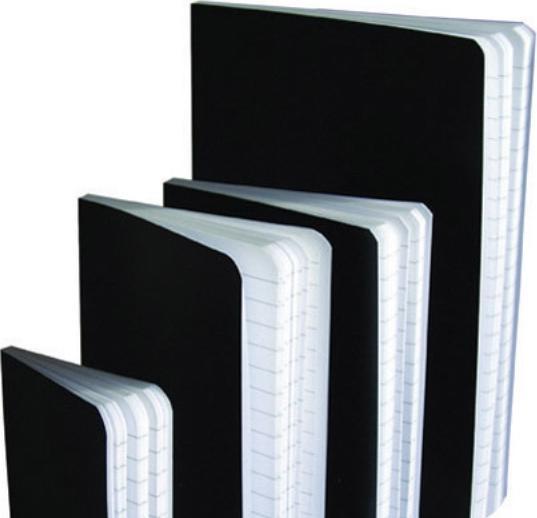 Produktbild Specialplast Notes black wax A6 linen.