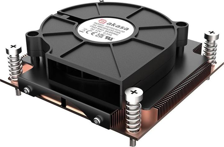 Akasa 1U Intel LGA 1700 CPU cooler - copper (28.30 mm)
