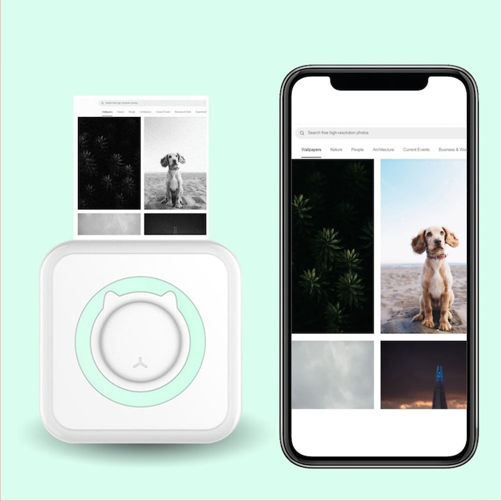 Actual product image Deltalabs Sofortbild Smartphone Drucker für iOS/Android tragbar (Colour)